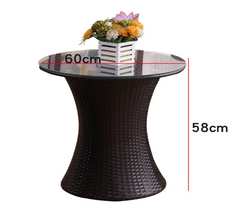 Outdoor Table and 2 Chairs Set Patio Furniture Set