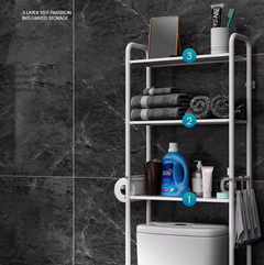 Over The Toilet Storage 3-Tier Shelf Bathroom Organizer