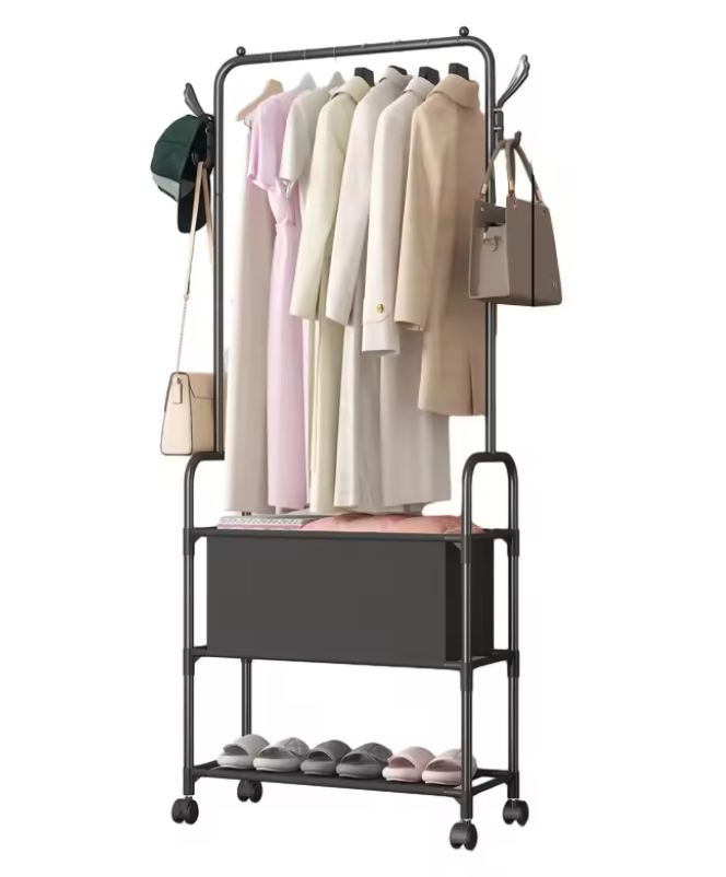 Cloth Rack Storage Shoe Racks With Wheel