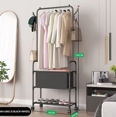 Cloth Rack Storage Shoe Racks With Wheel