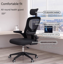 Office Chair with Back Support Head Rest