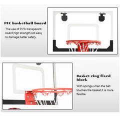 Basketball Hoop Ring with Ball Over the Door