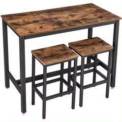 Bar Table With 2 Bar Stools - Dining Table