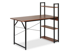 Computer Study Desk with 4 tier Bookshelf Storage