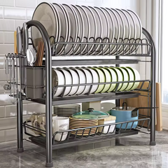 Dish Rack Drying Storage Holders 3 Layer
