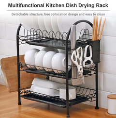 Dish Rack Drying Storage Holders 3 Layer