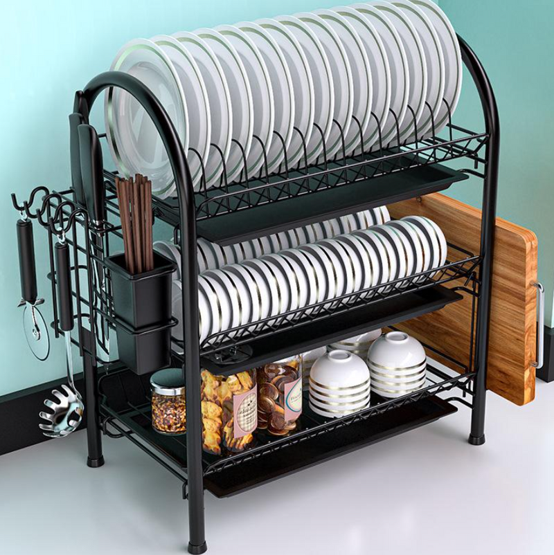 Dish Rack Drying Storage Holders 3 Layer