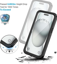 iPhone 15 Plus Waterproof Shockproof Case