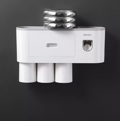 Toothpaste Dispenser and Tootbrush Holder Organisor