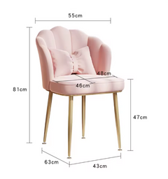 Comfortable Velvet Living Room Chair - Set of 2 Pcs