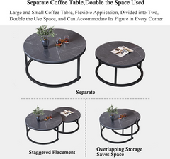 Metal Frame Nesting Tea Table Set of 2 PCs