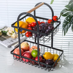 Double Layer Fruit bread Basket rack