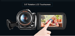 4K Digital Video Camera with 3.0'' LCD Full HD Display with mic Camcorder