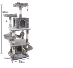 Cat Toys Pet Cat Tower Condo Tower - 170 CM