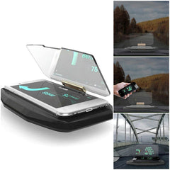 HUD Head Up Display Car Cell phone GPS Navigation Image Reflector Holder