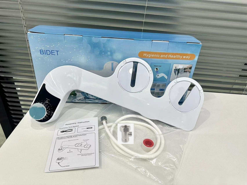 Water Bidet Dual Nozzle Self Cleaning Toilet Sprayer