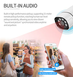 4K 8MP AHD Night Vision Waterproof Metal Infrared Outdoor CCTV Security Camera