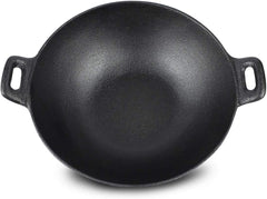Cast Iron Wok Frying Pan