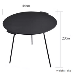 Cast Iron BBQ Griddle Pan With Feet, Outdoor Barbecue Grilling Tool
