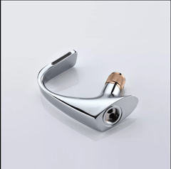 Chrome Rose Gold Waterfall Basin Faucet