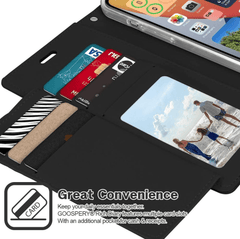 Black Mercury Rich Diary Wallet Case For iPhone 12 Mini 5.4"