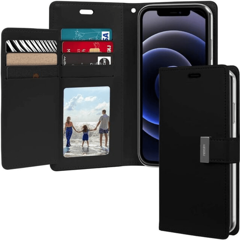 Black Mercury Rich Diary Wallet Case For iPhone 12 Mini 5.4