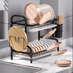 Dish Rack Drying Storage Holders 2 Layer - 53CM