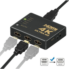 4K HDMI Switch with Remote 5 in 1 Out