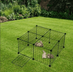 Foldable Dog Pet Playpen Metal Fence