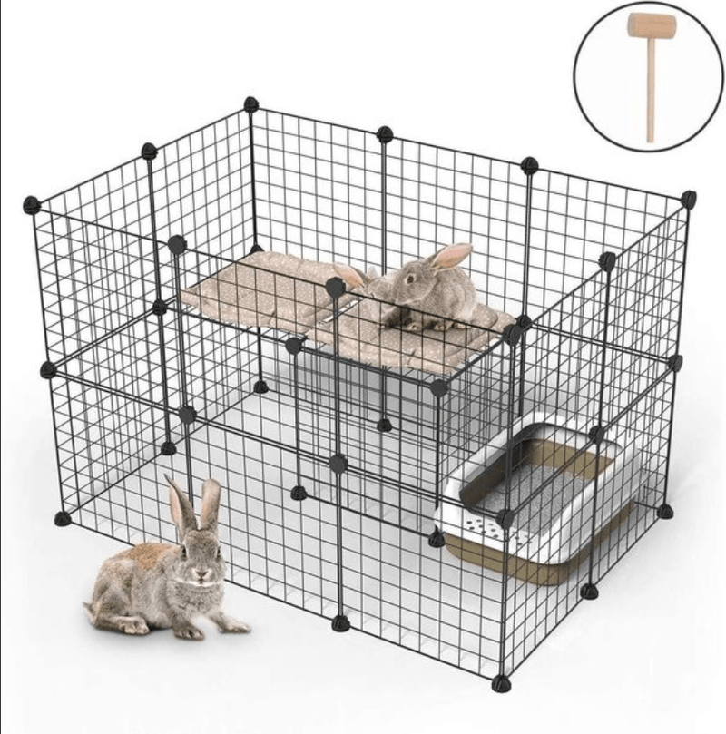 Foldable Dog Pet Playpen Metal Fence