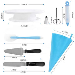 Cake Decorating Stand Piping Nozzles Kit for Baking Tools 52pcs/set