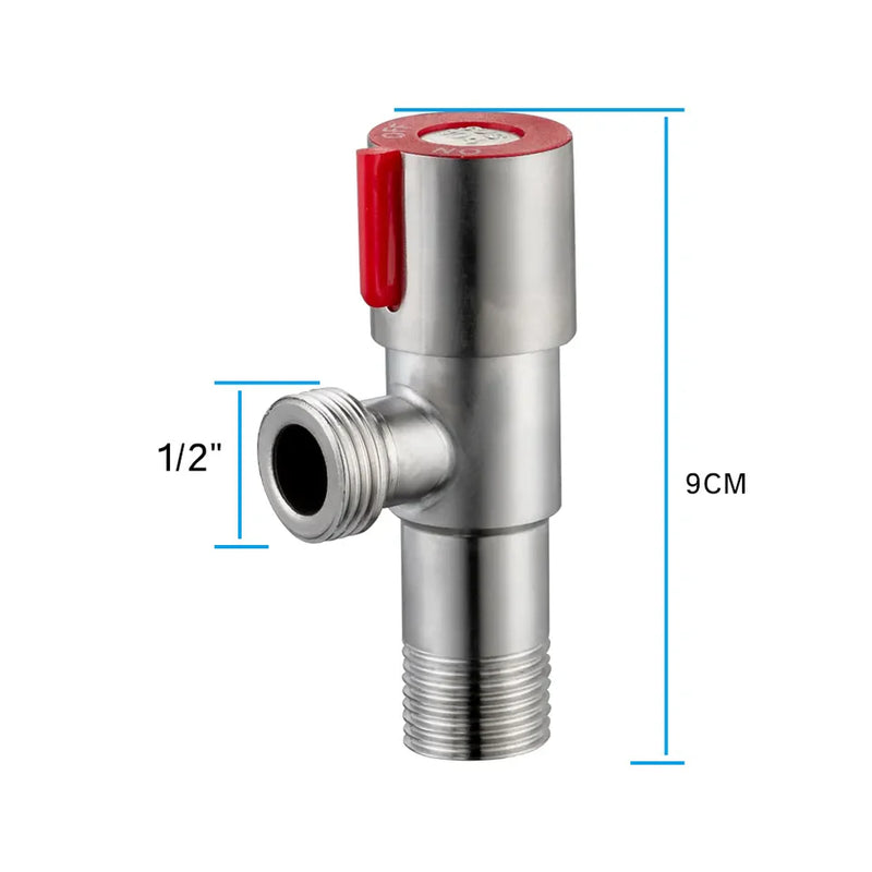 Stainless steel toilet angle valve faucet