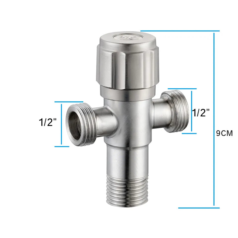 T shape Valve ( Bidet fitting) kitchen water tap faucet ss valves