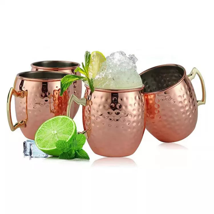 Beer Water Juice Drink Copper Mug Cup Rose Gold Cup