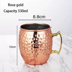 Beer Water Juice Drink Copper Mug Cup Rose Gold Cup