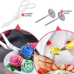 Cake Decorating Stand Piping Nozzles Kit for Baking Tools 52pcs/set