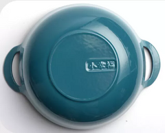 Enamel Cast Iron Soup Pot With Double Ears Wok