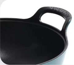 Enamel Cast Iron Soup Pot With Double Ears Wok