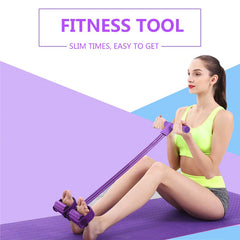 Multifunctional Yoga Fitness Machine Sit-ups Four-tube Pedal Leg Tension Band