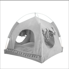 Pet Teepee Tent Foldable Bed Dog Cat House Tents