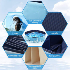Folding bath pool big pet bath dog cat play pool