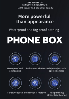 Shower Phone Holder Rotatable Phone Holder for Shower
