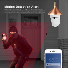 Bulb wifi security camera
