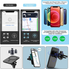 Car Phone Charger Holder with Megasafe Compatible
