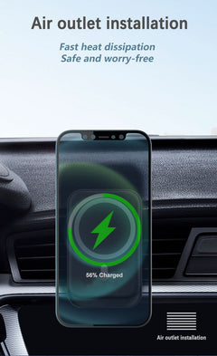Car Phone Charger Holder with Megasafe Compatible