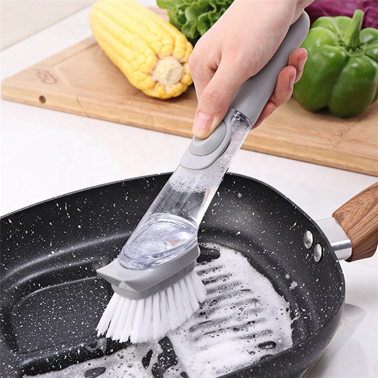 Cleaning Brush Scrubber Liquid Soap Dispenser
