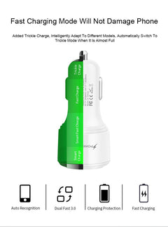 36W USB Car Charger Multiport Car Phone Charger