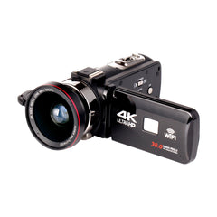 4K Digital Video Camera with 3.0'' LCD Full HD Display with mic Camcorder