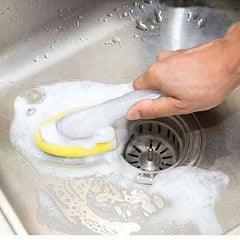 Kitchen Dispenser Sponge brush - 1 Handle+5 Sponge