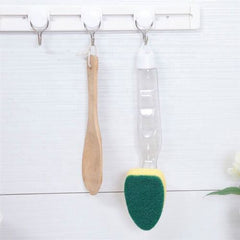 Kitchen Dispenser Sponge brush - 1 Handle+5 Sponge